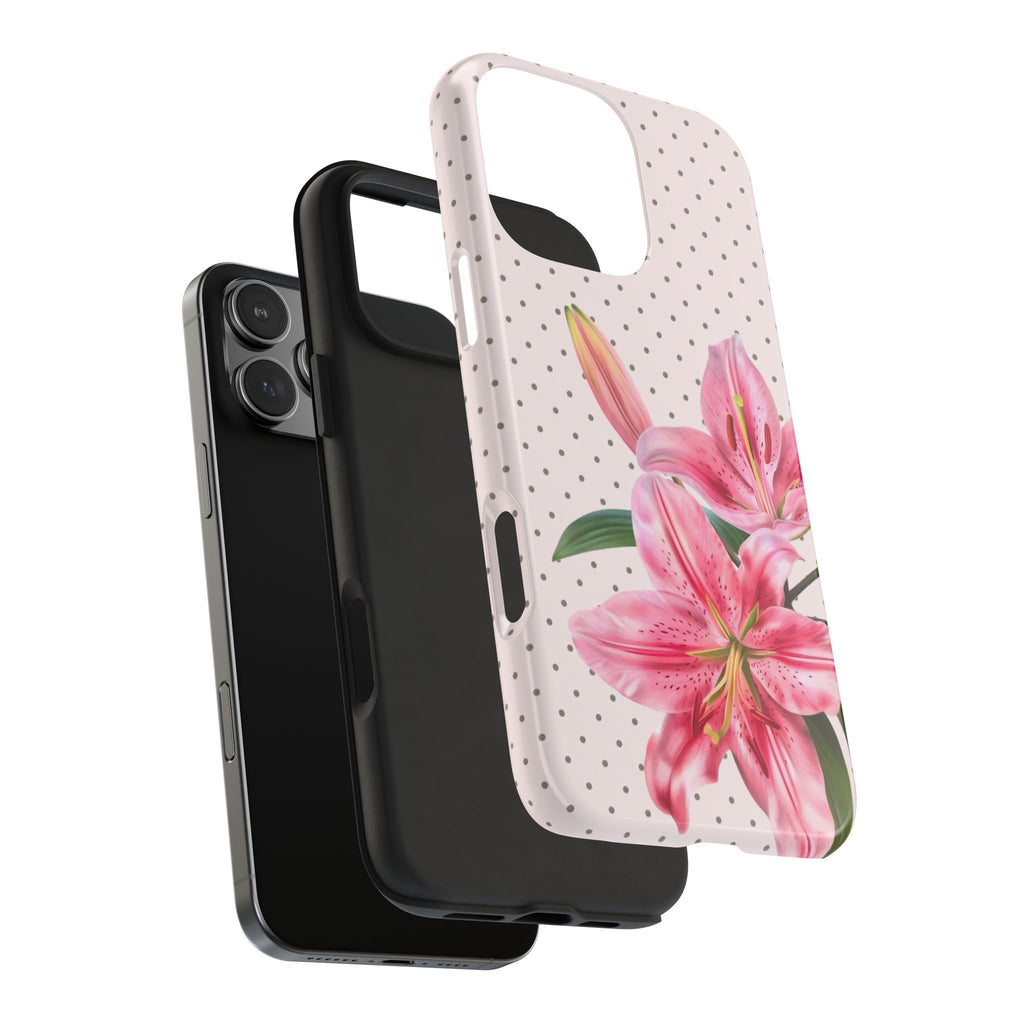 Pink Lily Bloom Phone Case