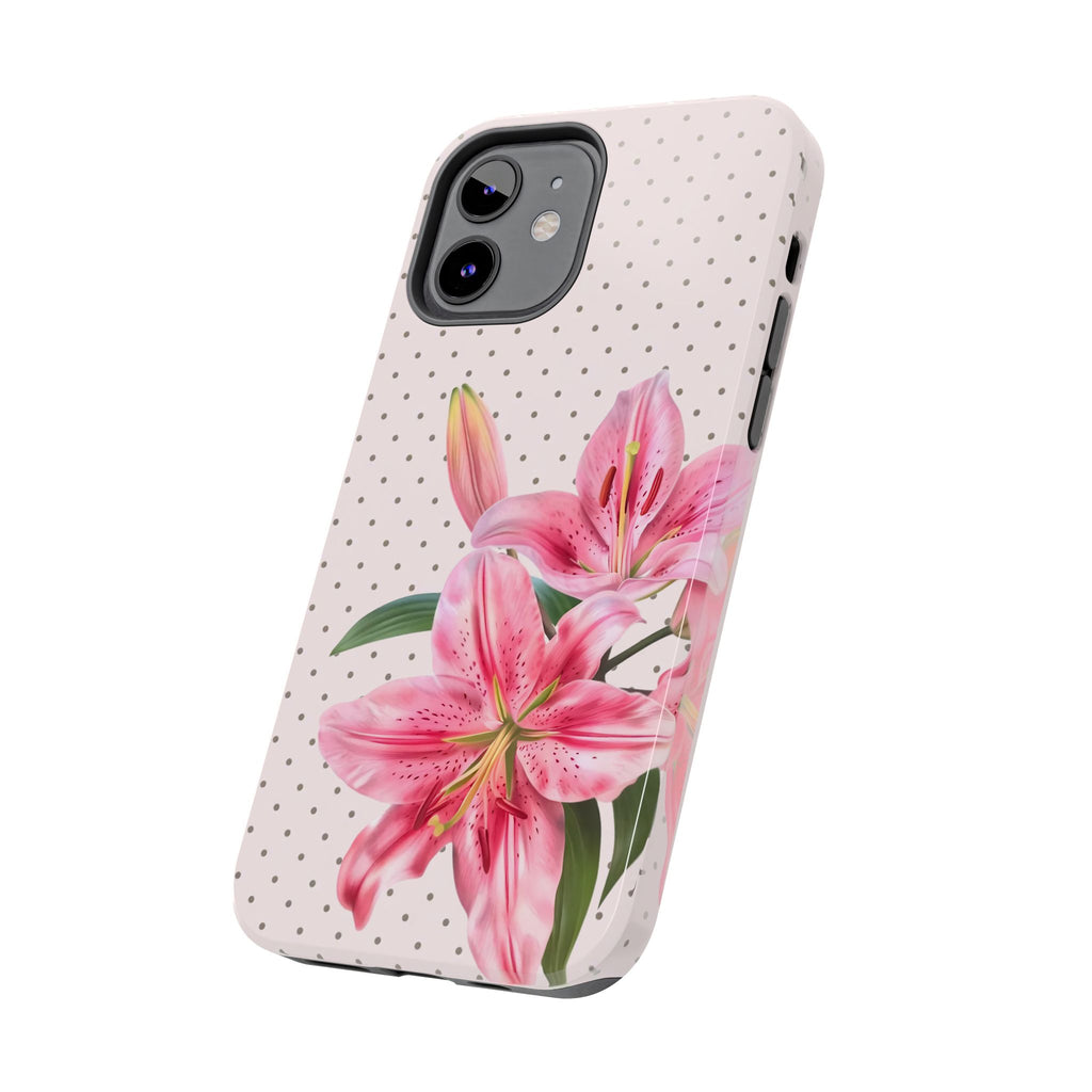 Pink Lily Bloom Phone Case