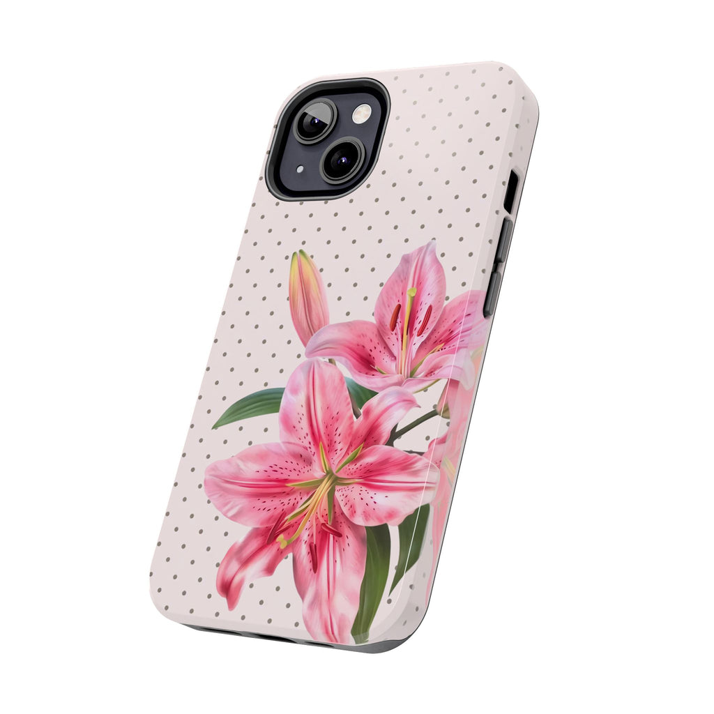 Pink Lily Bloom Phone Case