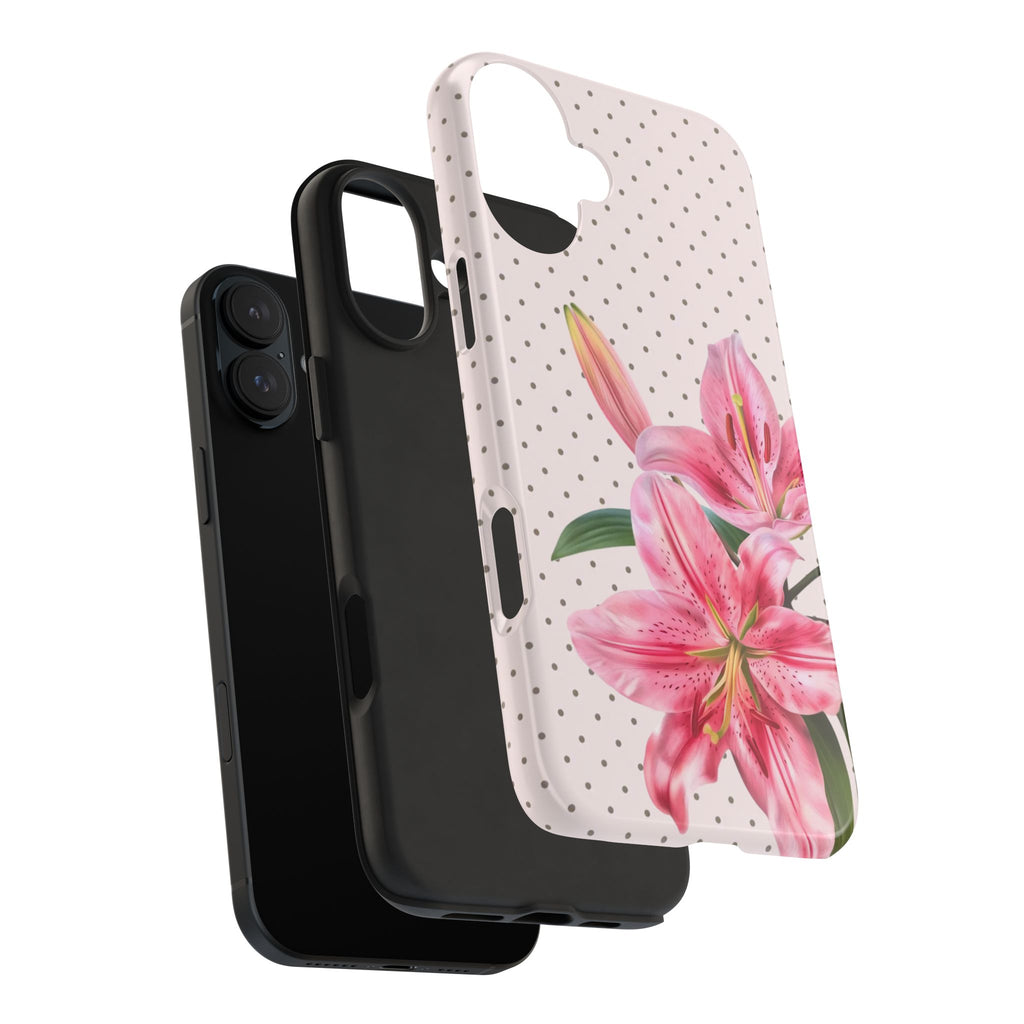 Pink Lily Bloom Phone Case