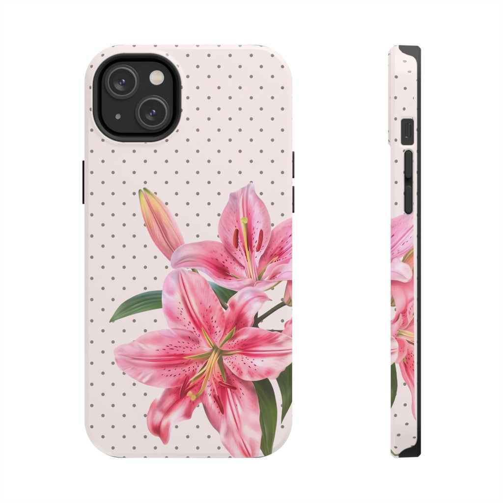 Pink Lily Bloom Phone Case