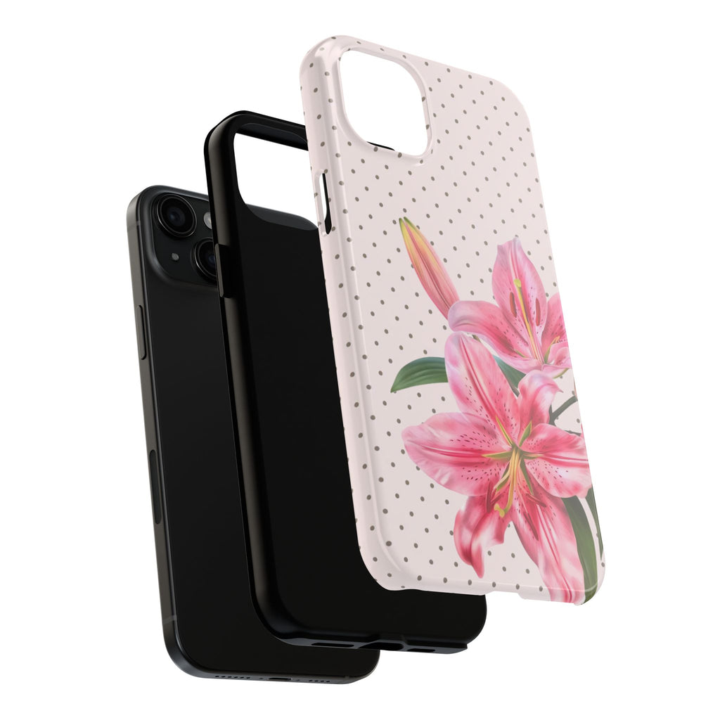 Pink Lily Bloom Phone Case