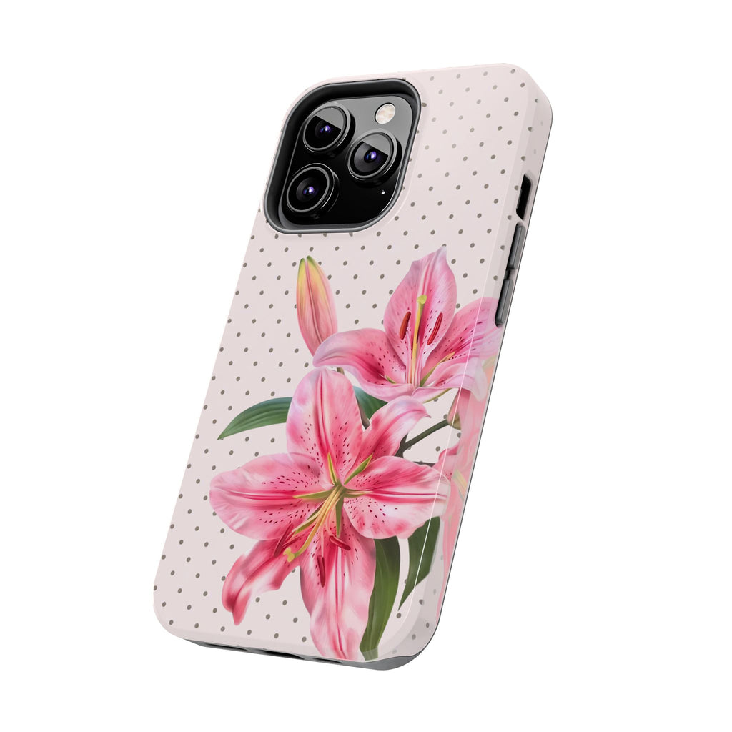 Pink Lily Bloom Phone Case