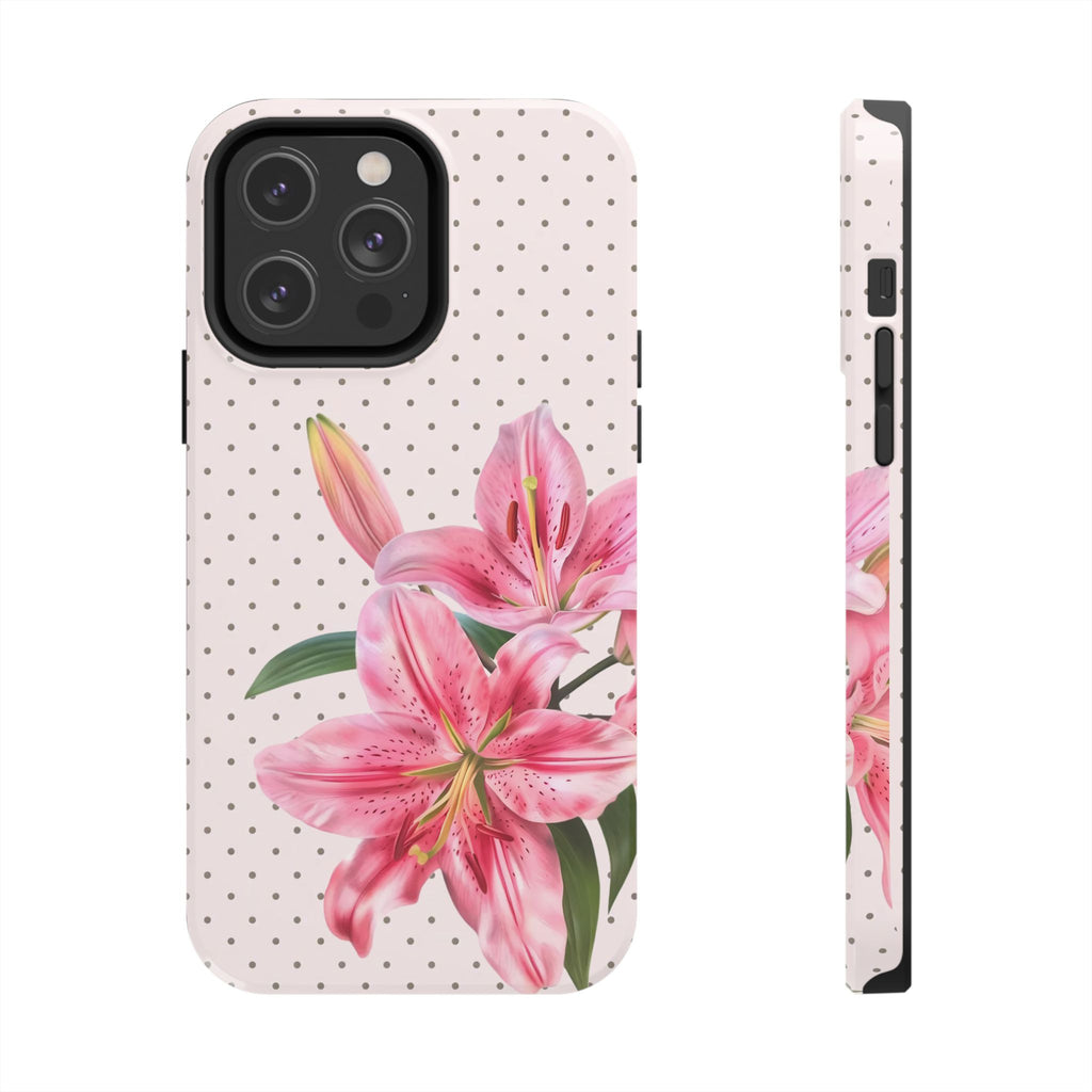 Pink Lily Bloom Phone Case